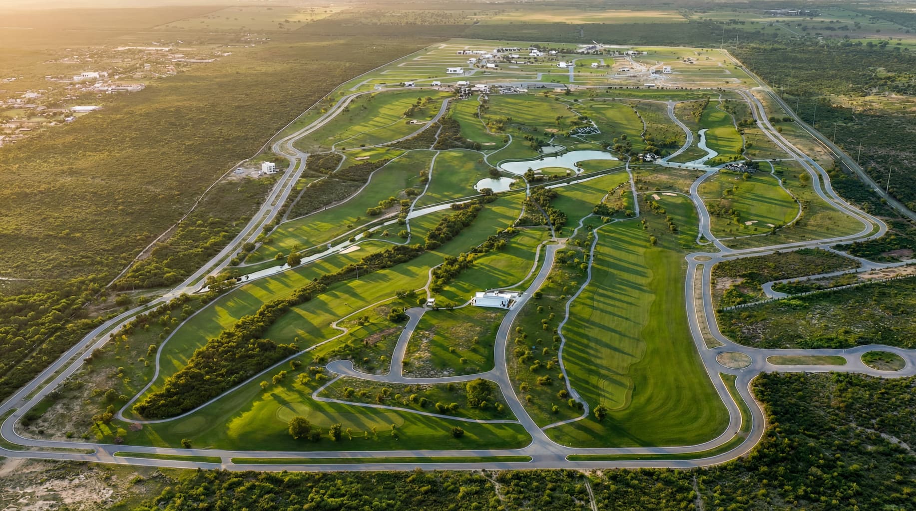 Vista aerea del desarrollo Las Aves