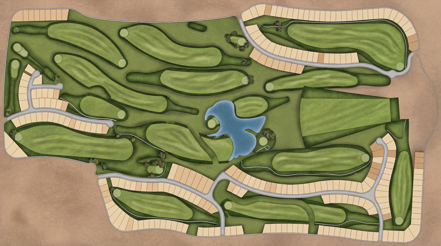 Plano de disponibilidad zona campo de golf Las Aves
